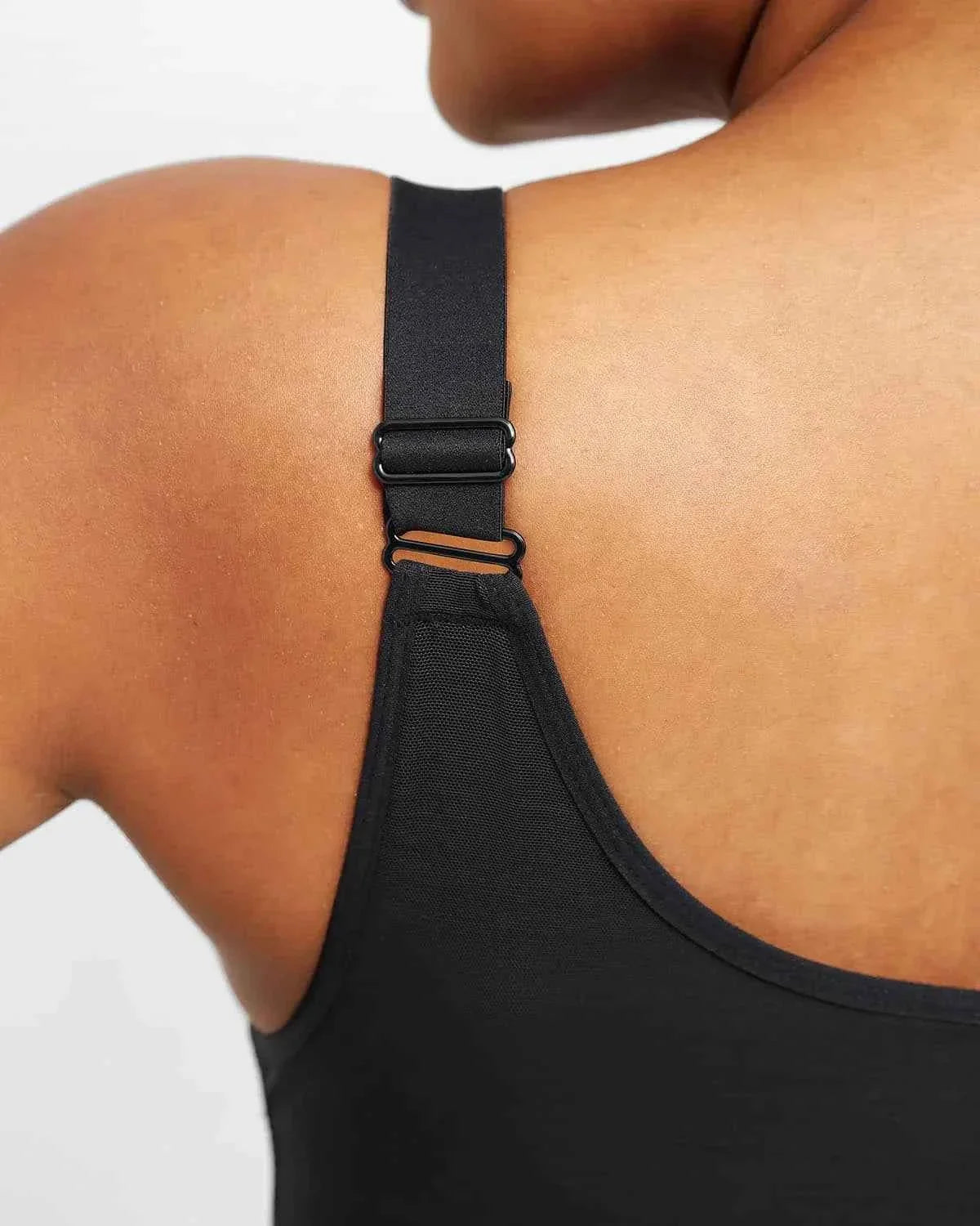Curve Code Sculpting Bodysuit - Black Sheer X-Design