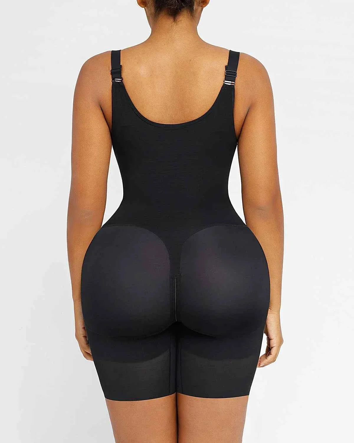 Curve Code Sculpting Bodysuit - Black Sheer X-Design
