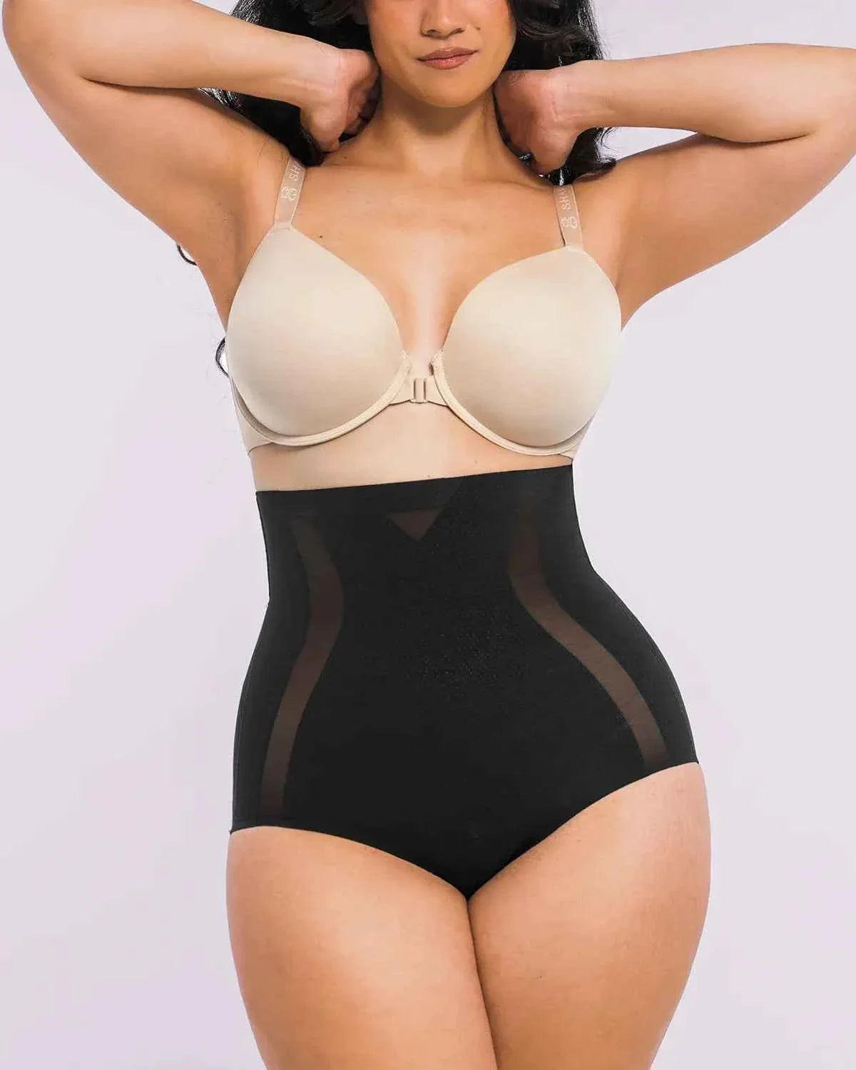 Curve Codeâ„?High-Waisted Brief - Black Smoothing Shapewear