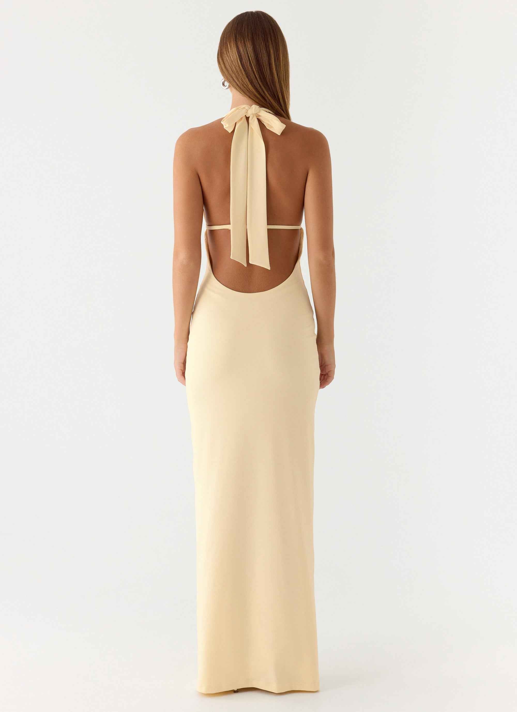Javana Maxi Dress - Yellow Flowing Silhouette