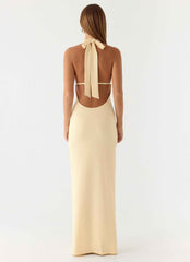 Javana Maxi Dress - Yellow Flowing Silhouette