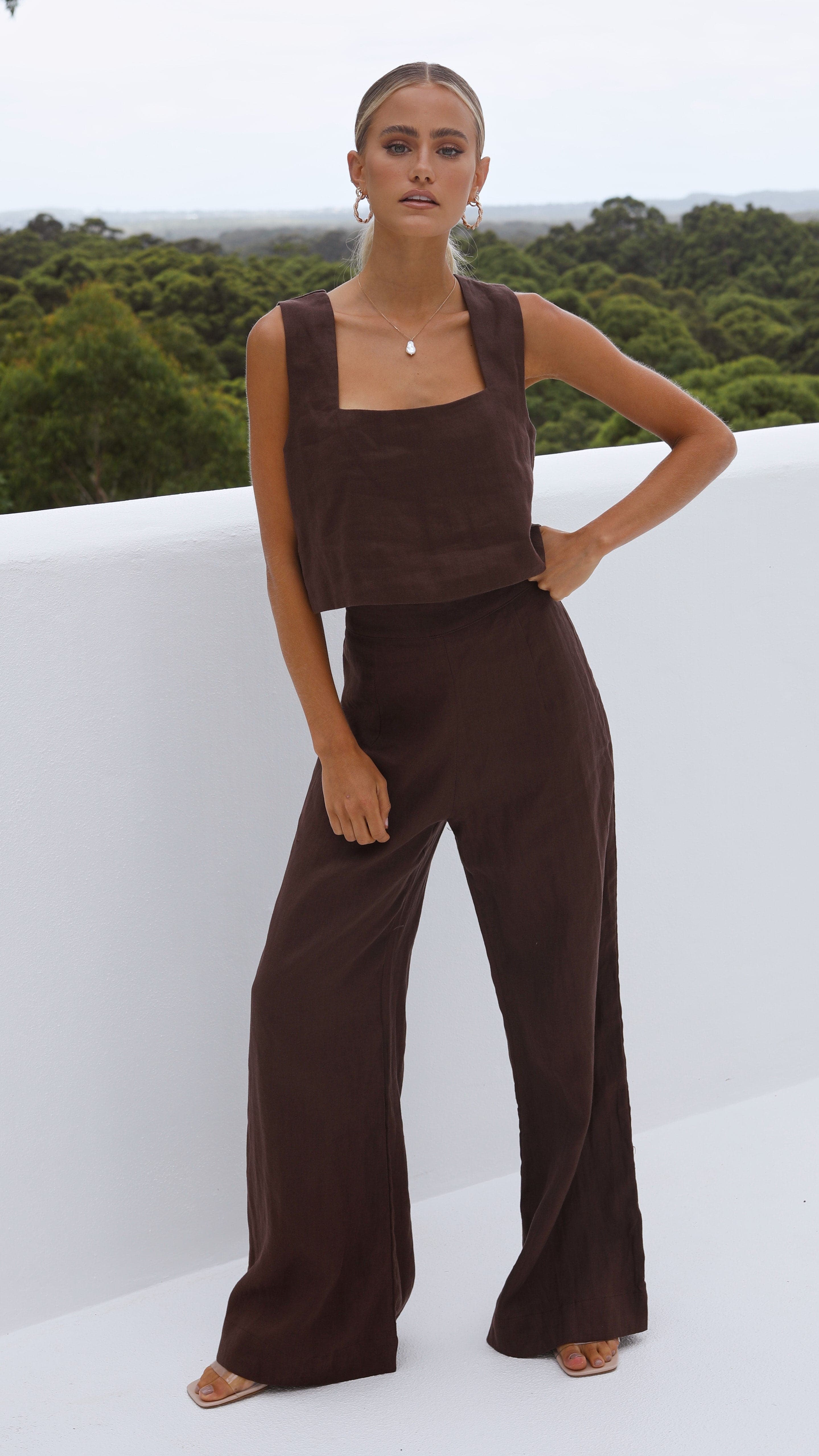 Tillie Chocolate Crop Top