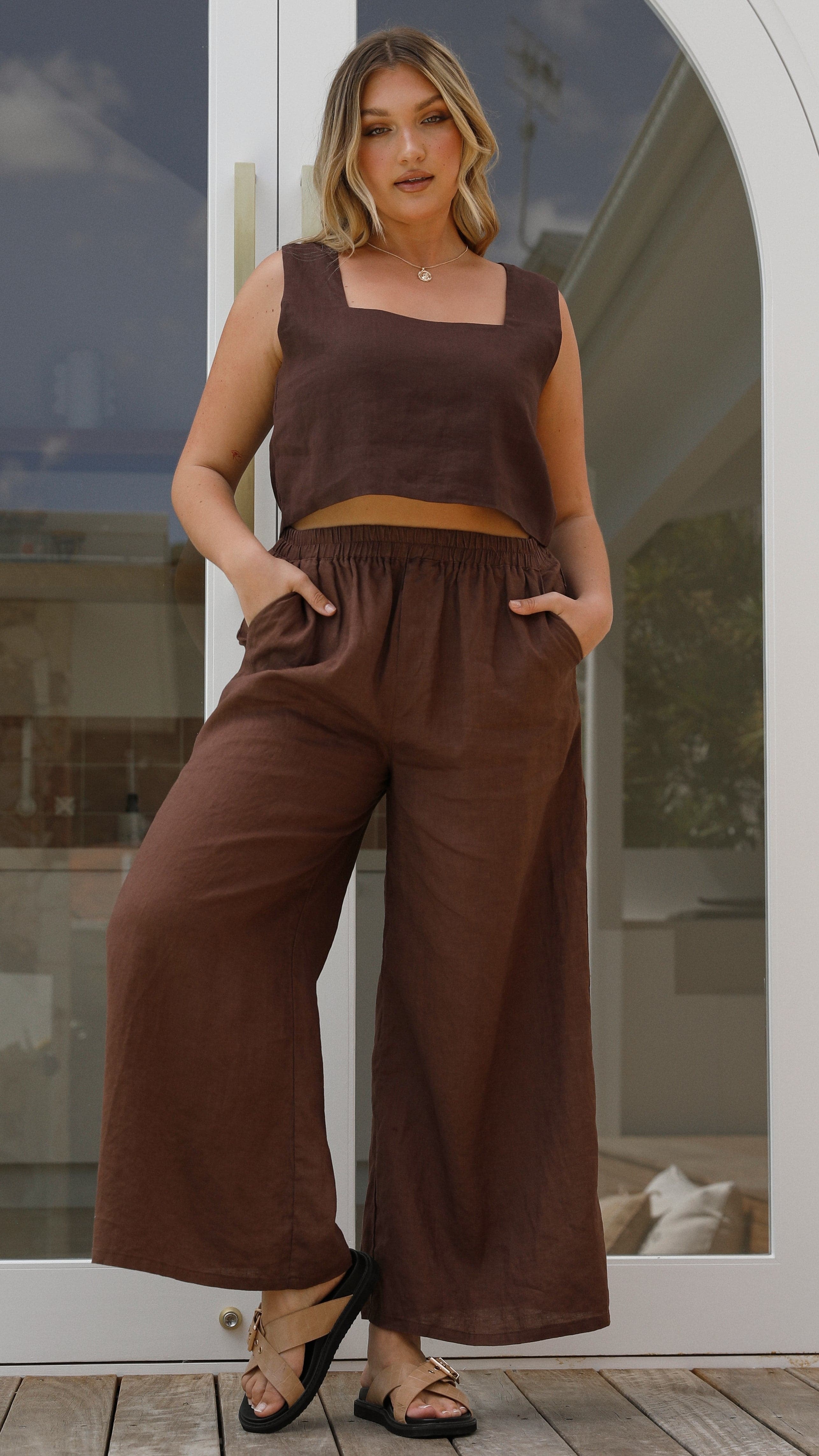 Tillie Chocolate Crop Top