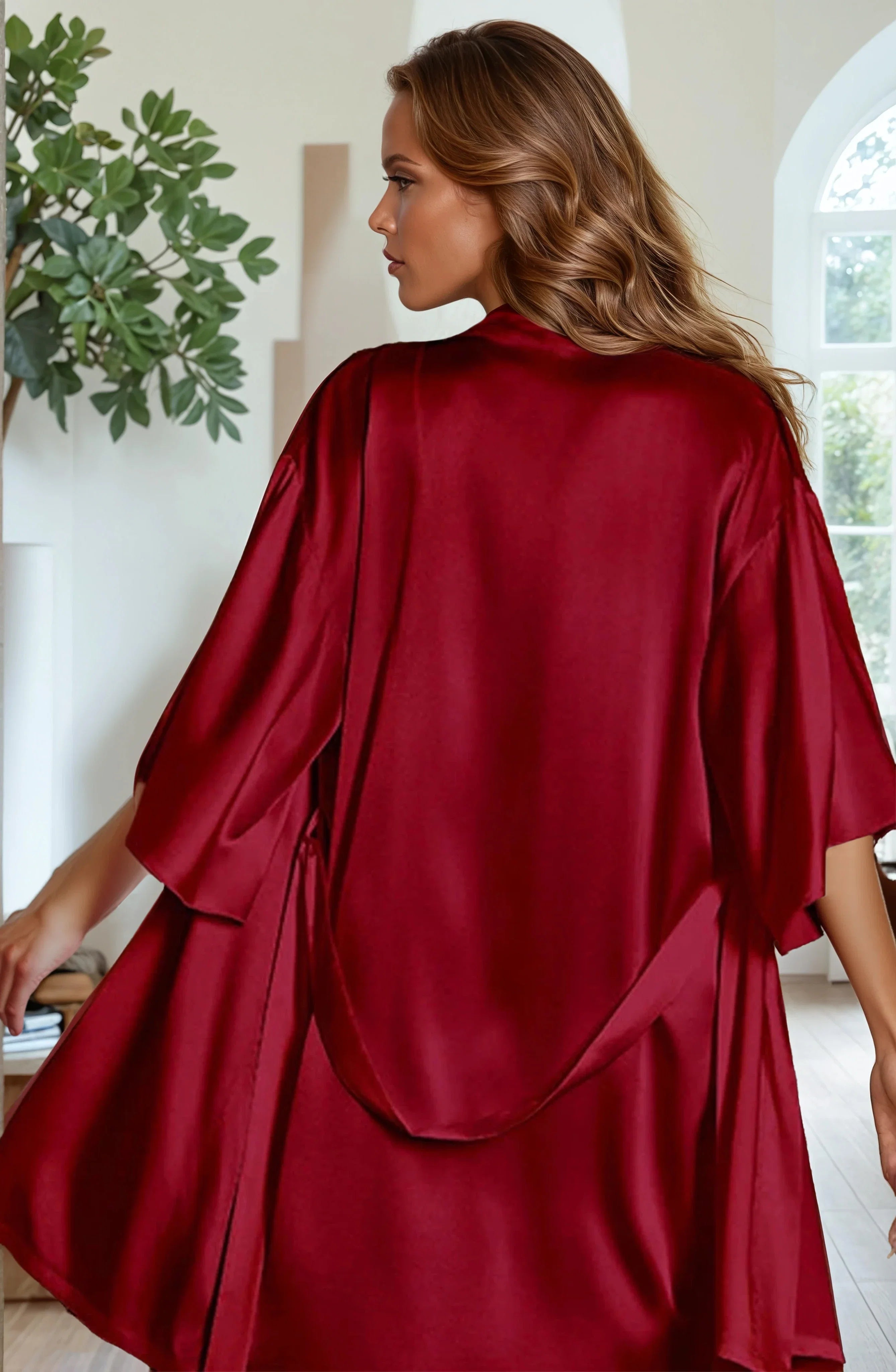 Satin Chemise and Robe Set