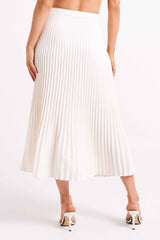 Twyla Ivory Pleated Maxi Skirt