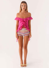Miffy Mini Shorts - Multi Crochet