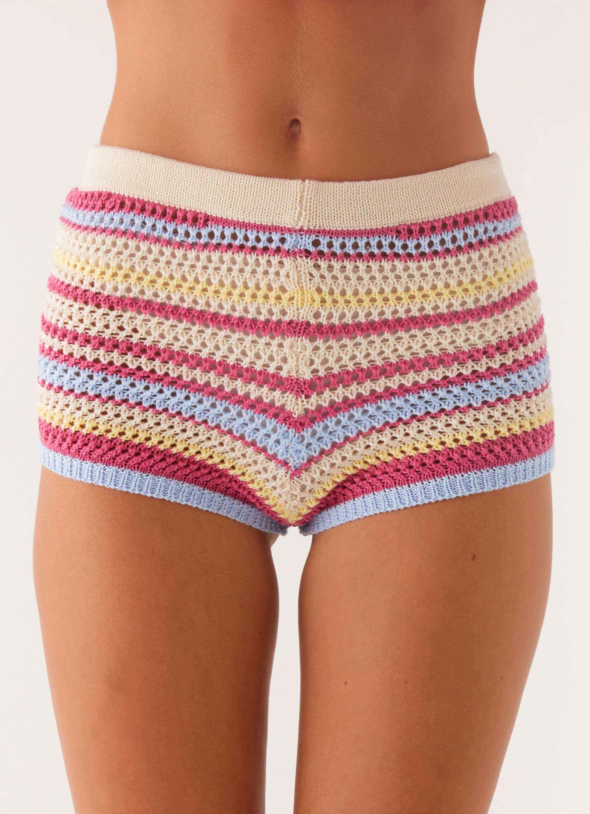 Miffy Mini Shorts - Multi Crochet
