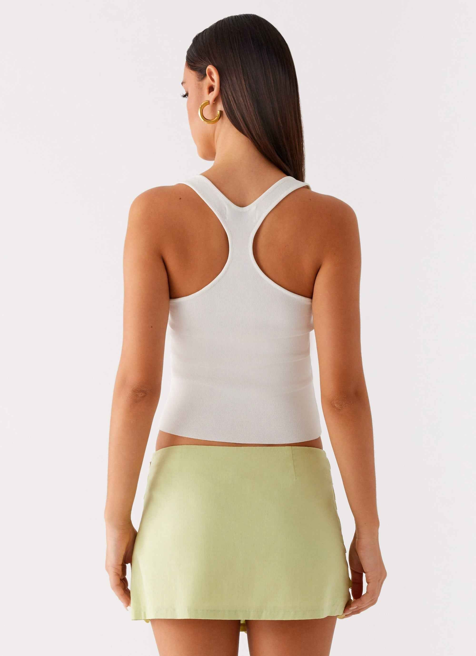 Movie Star Mini Skirt - Lime Green Beaded