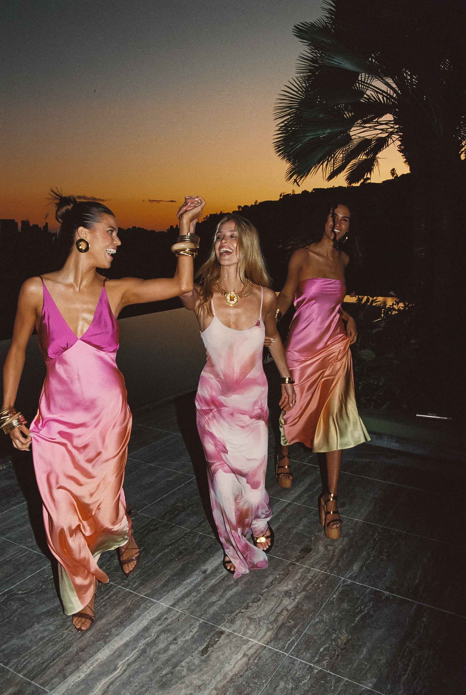 STRAPLESS OMBRE MAXI PARTY SUMMER DRESS