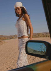 Nerea Mini Dress - White Lace