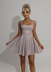 No Other Love Bow Mini Dress - Pink