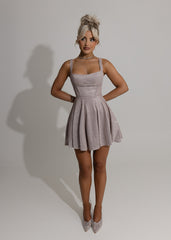 No Other Love Bow Mini Dress - Pink