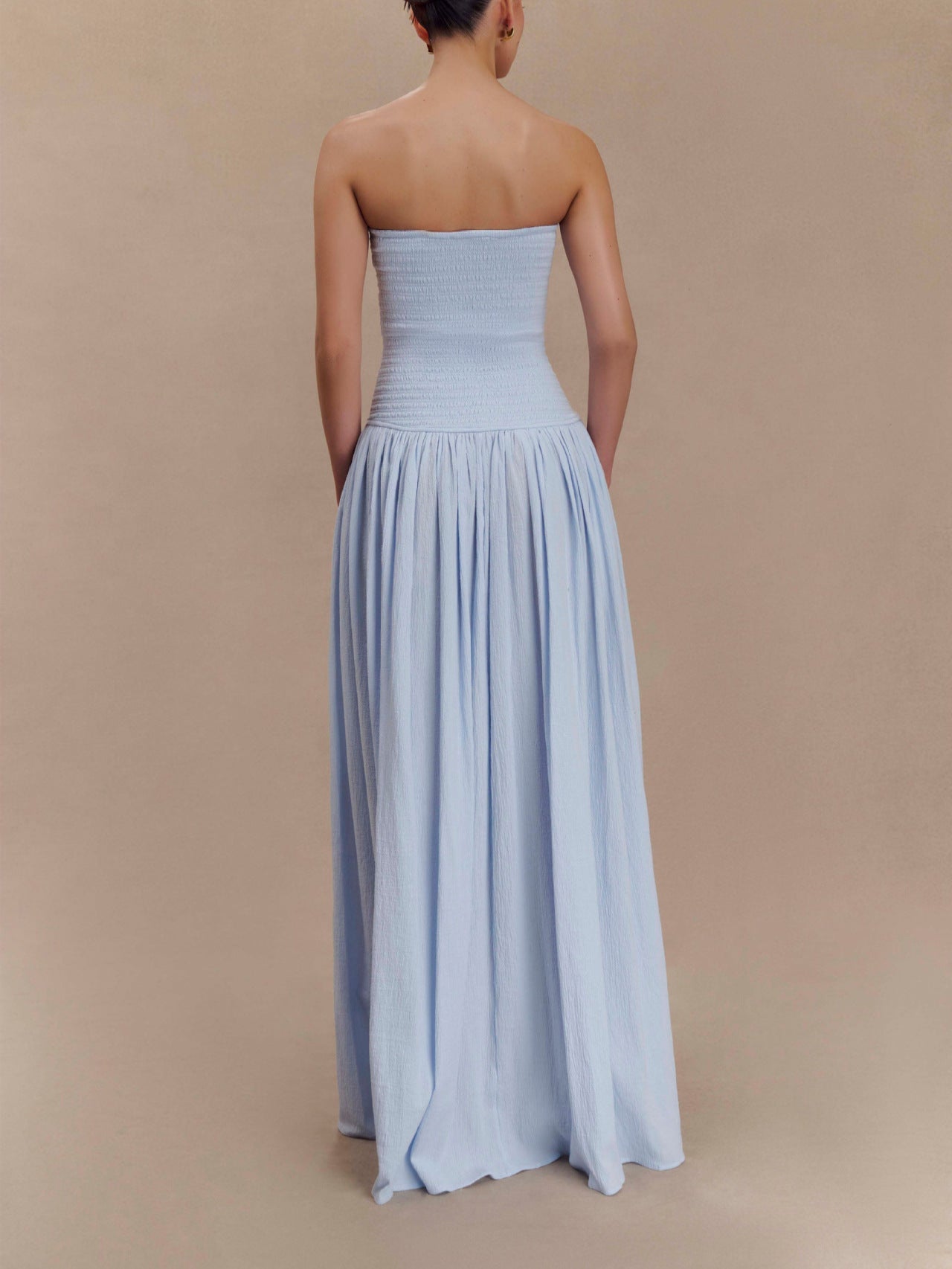 Sian sleeveless pleated maxi summer dress