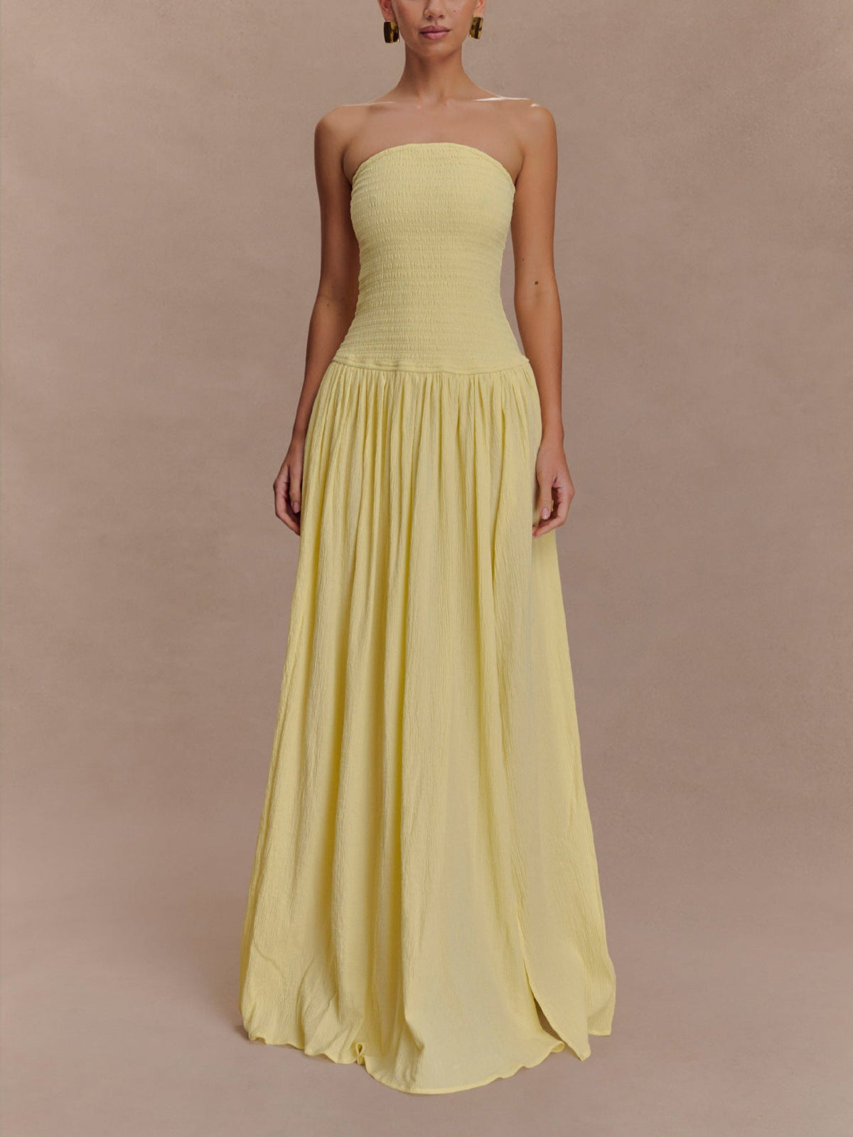 Sian sleeveless pleated maxi summer dress
