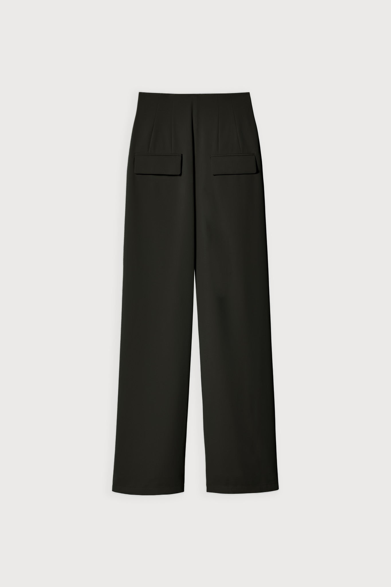 High Waist Pleated Maxi Evening Dress - Black