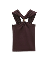 Mocha Halter Top
