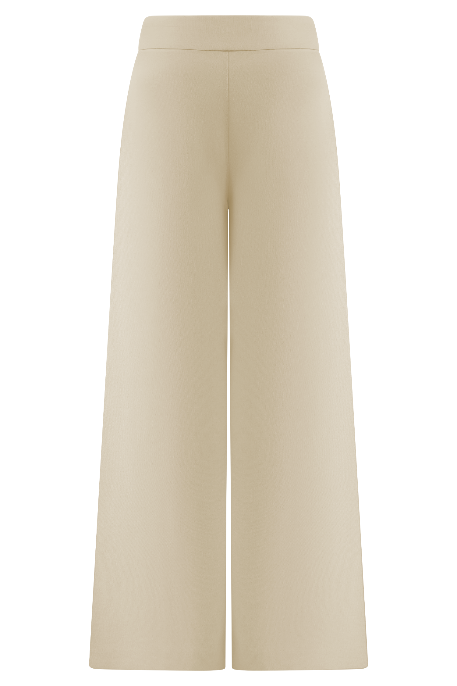 Raya Natural Beige Wide Leg Linen Pant