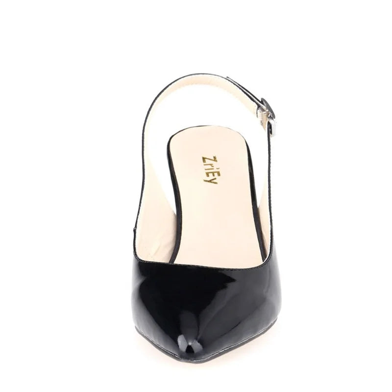 5cm Low Heels Casual Back Empty Buckle Red Wedding Daily All-match Sandal