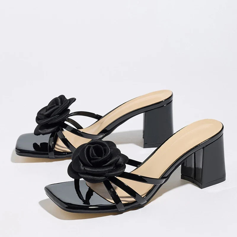 Street Sexy 6.5CM Thick Heels Slipper