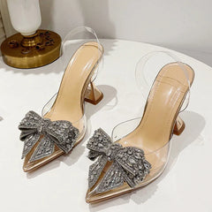 Crystal Sequined Bowknot Women Pumps