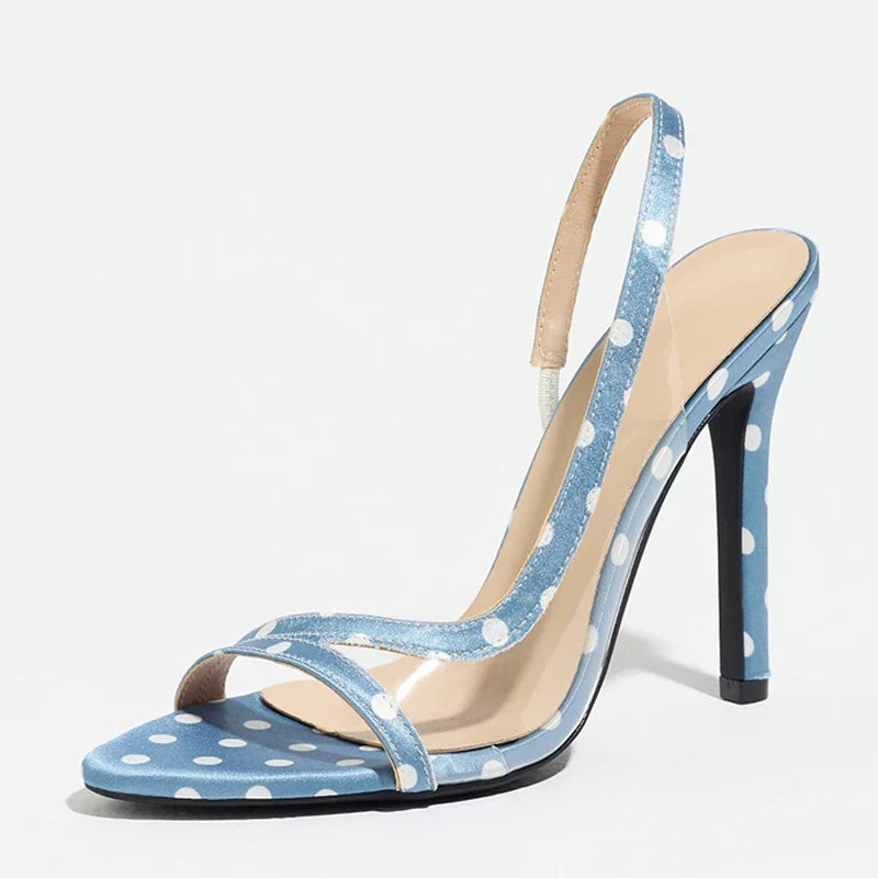 Summer Shallow Open Toe PVC PU Splice Back Strap Sandals