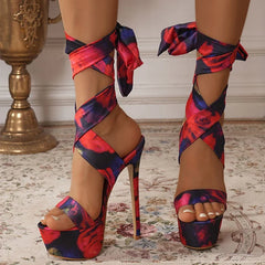 Model Catwalk 16CM Super High Heels Platform Sandals