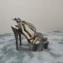 14CM Open Toe Platform High Heels