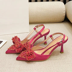Rhinestone Bowknot Women Pumps