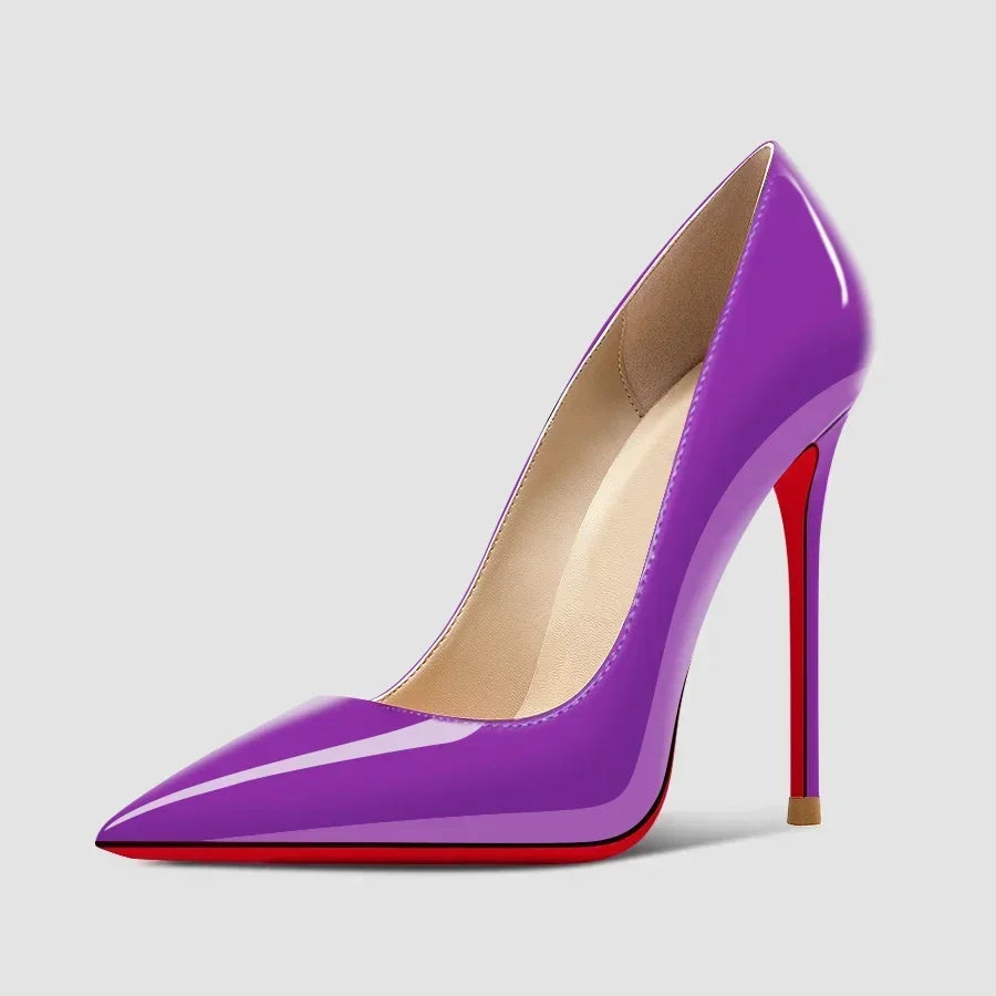 12cm black super high heels