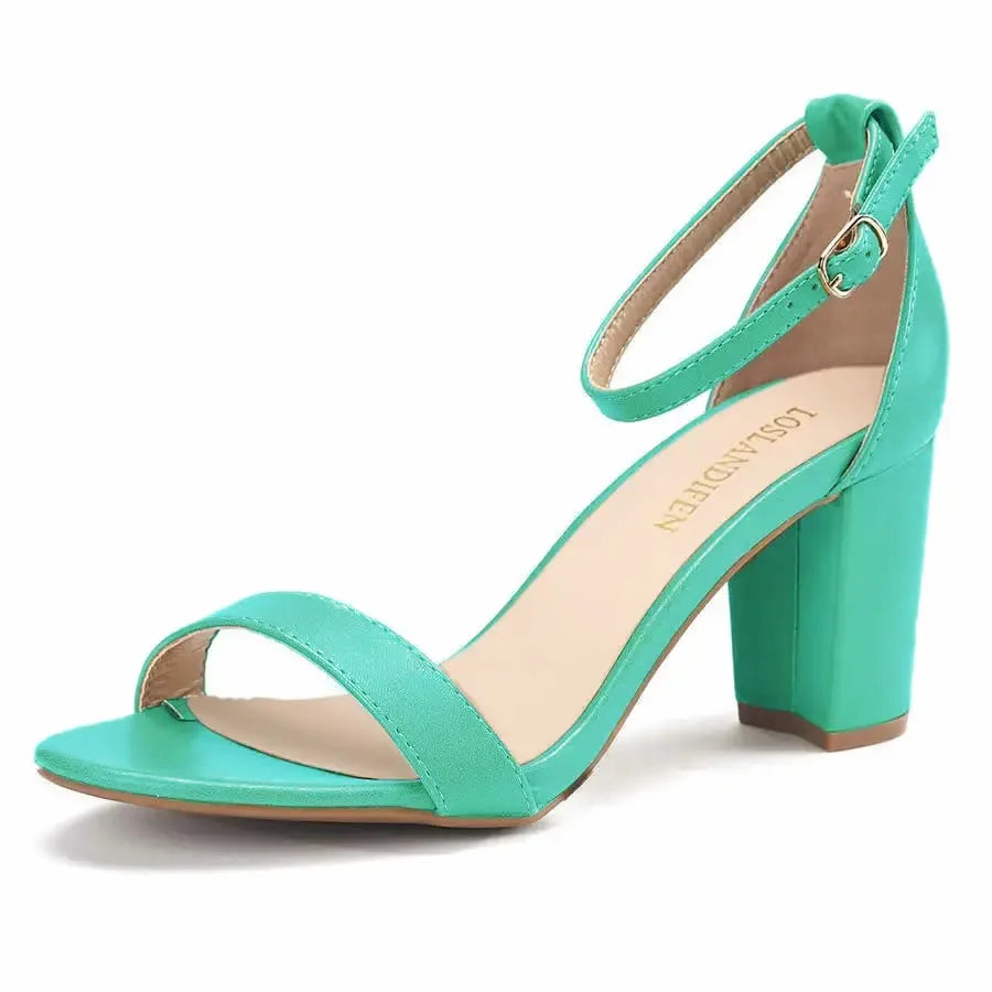 Low Heel Shallow Sexy Ankle Strap Sandals