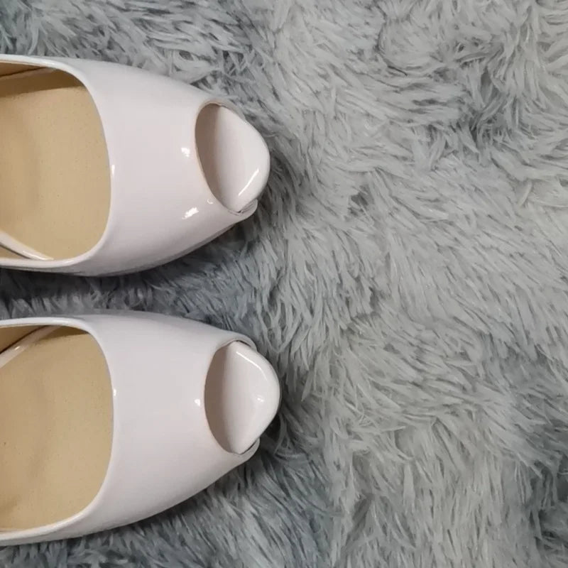 Open Toe 12cm Thin Heels