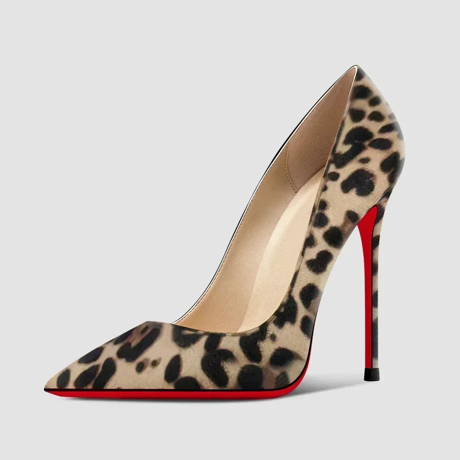 12cm black super high heels