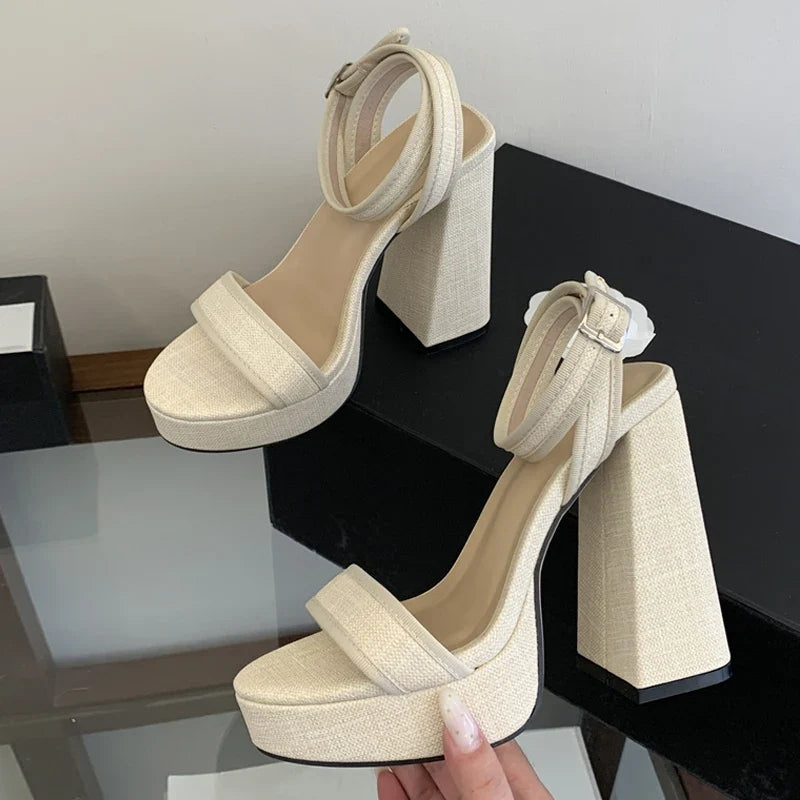 Vacation Style Chunky Platform Sandals