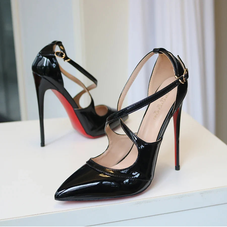 Cross Belt Ultra High Heels