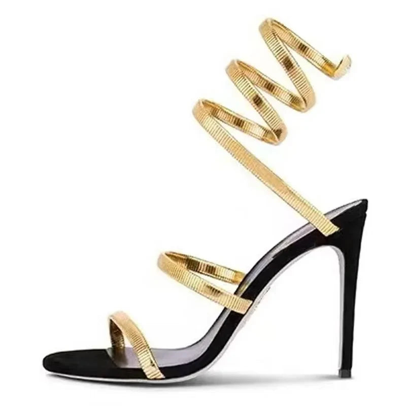Summer Sexy Snake Twine Around Strap Women Sandals