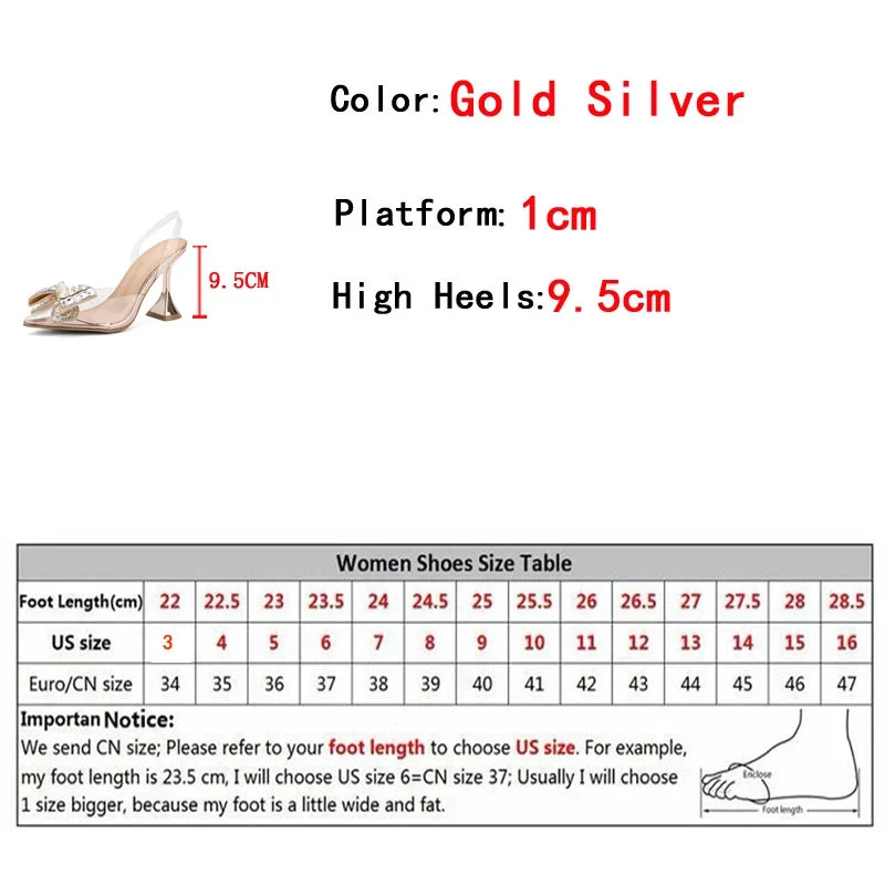 PVC Transparent Women Pumps