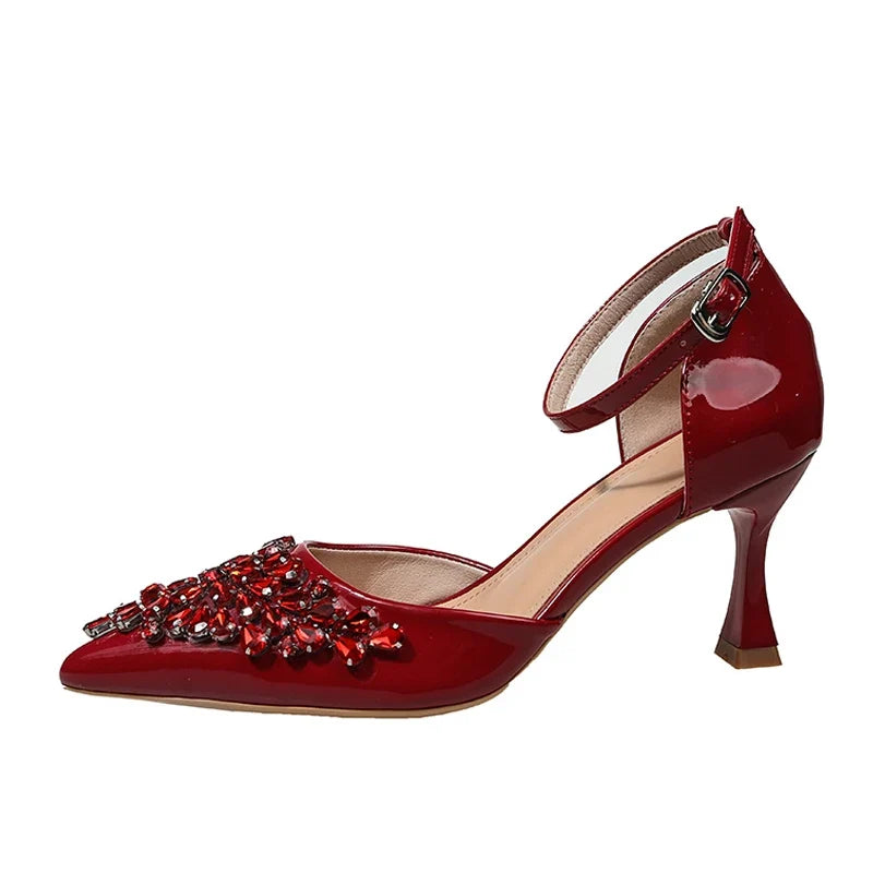 Elegant High Heels Slingback Sandals
