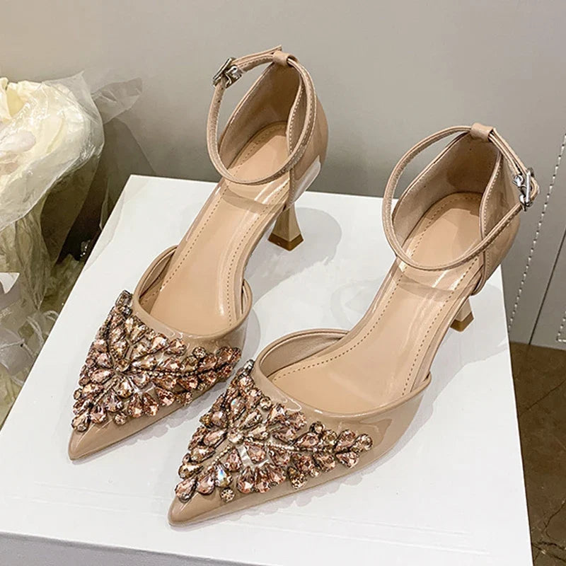 Elegant High Heels Slingback Sandals