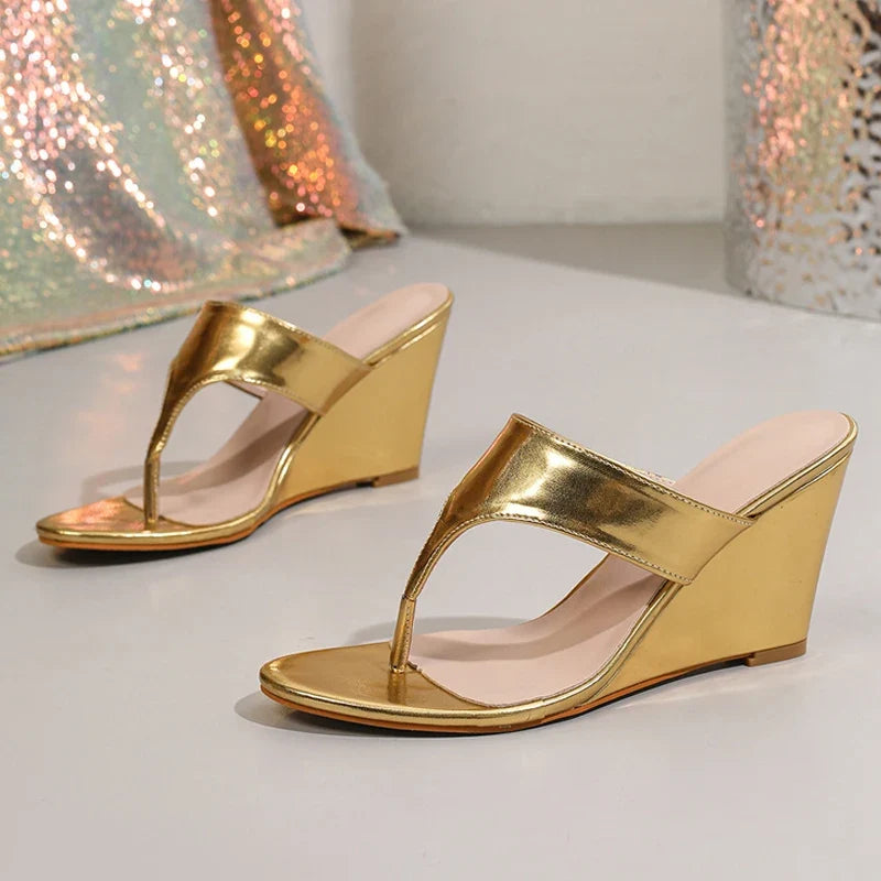 Brand Brand Wedge Heel Slippers