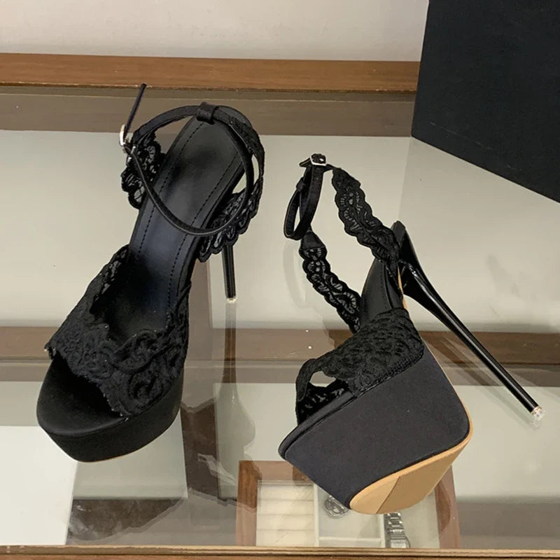 Summer 16CM Extreme High Heels Platform Sandals