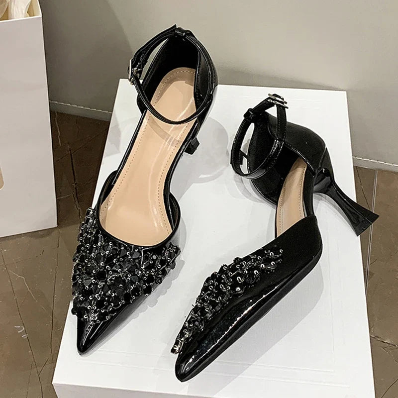 Elegant High Heels Slingback Sandals