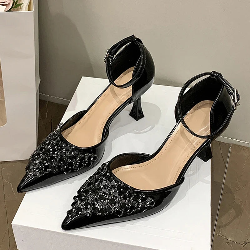 Elegant High Heels Slingback Sandals