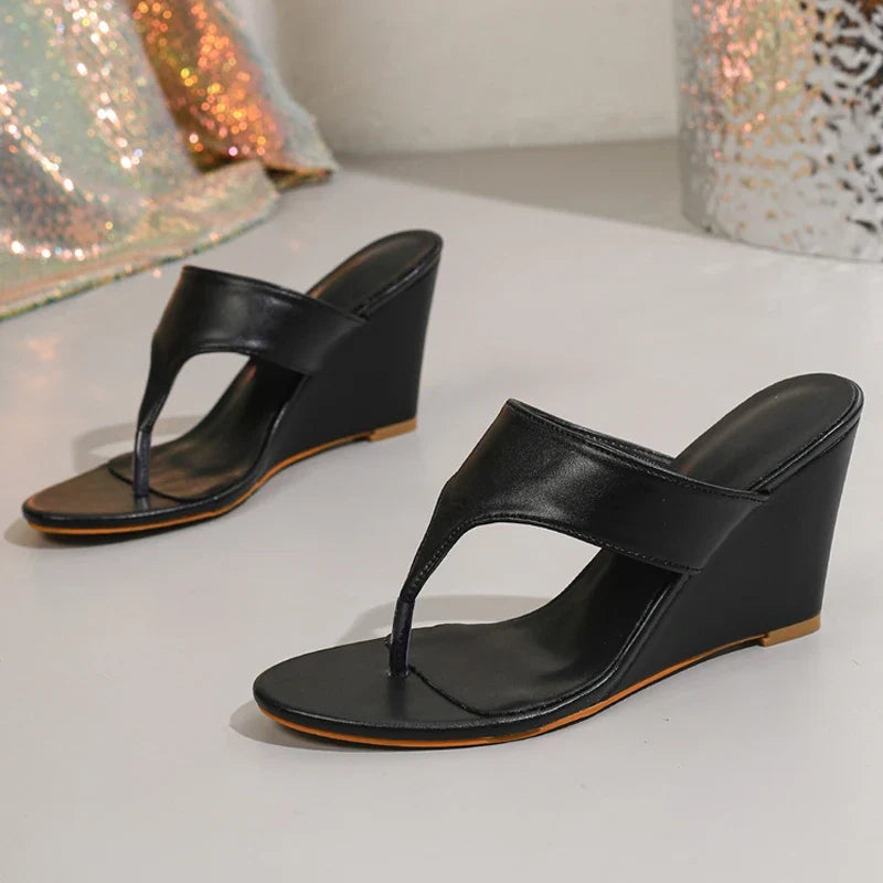 Brand Brand Wedge Heel Slippers