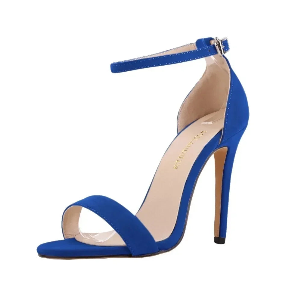 Open Toe Ankle Strap Stilettos Heel