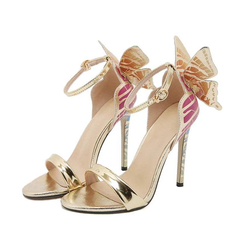 Summer Dimensional Butterfly Designer Sandals