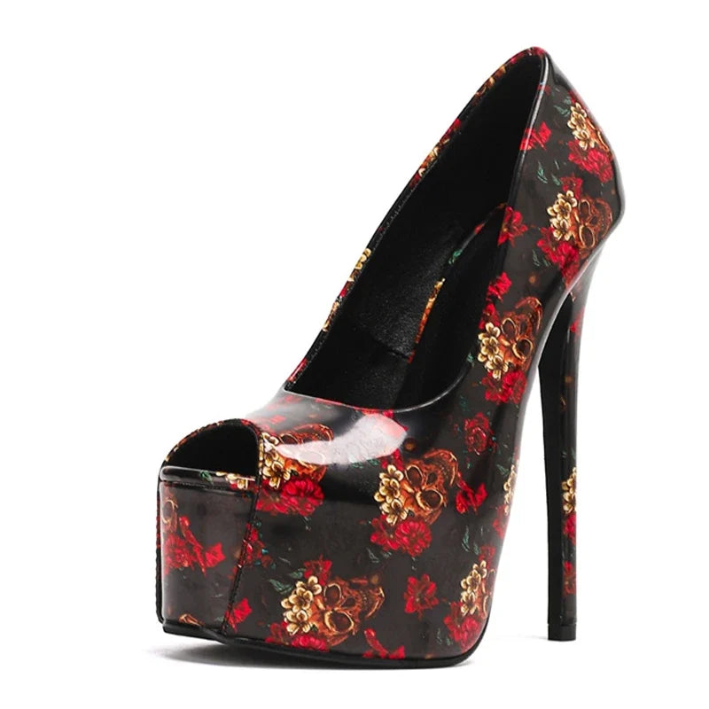 Sexy Peep Toe Slingback High Heels