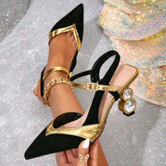Novelty Rhinestone Strange Style Design Pumps