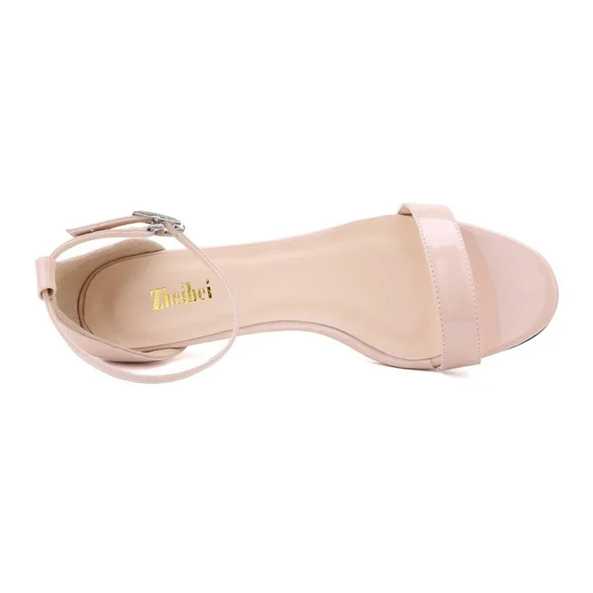 Casual Low Heels Ankle Strap Sandal Open Toes Sexy High Heels