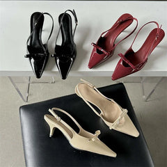 Slingbacks Pointed Toe Woman Pumps Sandals