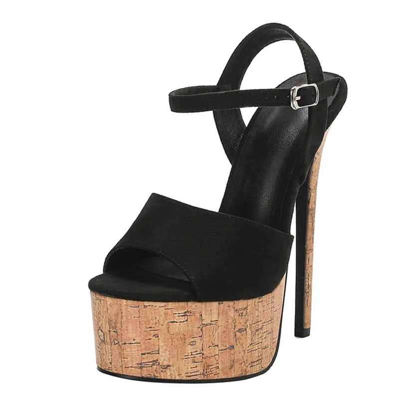Sexy 16CM Extreme High Heels Platform Sandals